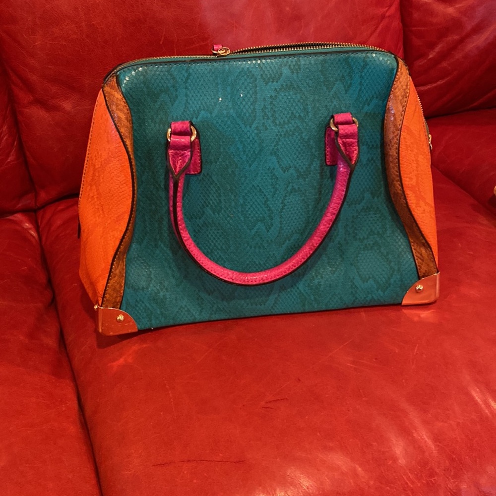 Also Multi Colored Snake Pattern Purse - image 3